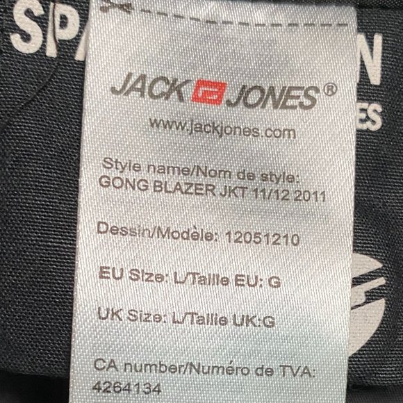 Jack & Jones Men's Blazer (Black) - Picture 13 of 13